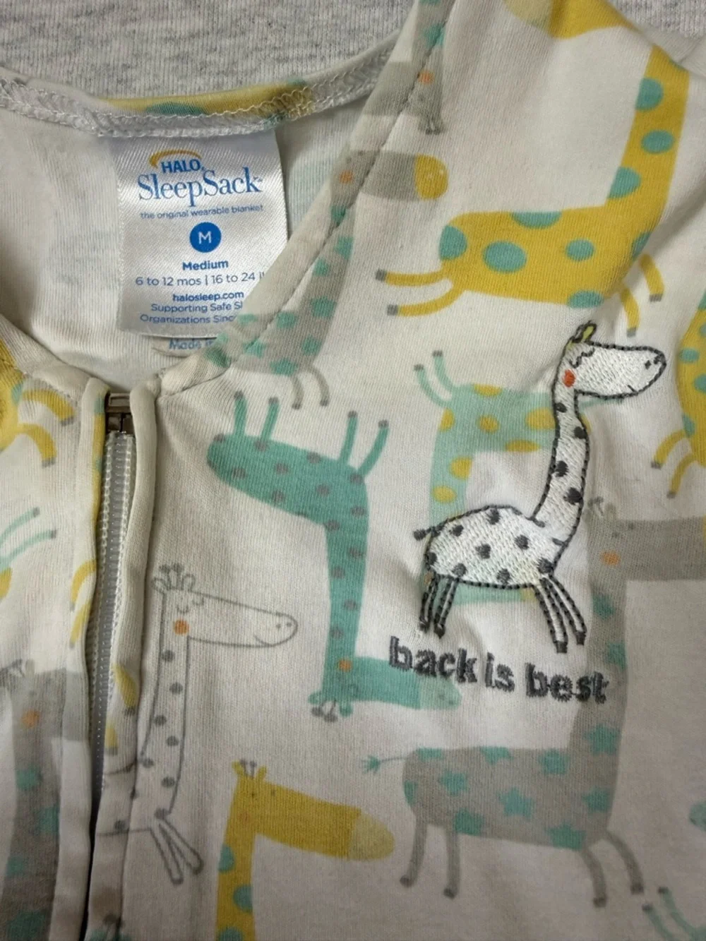 HALO SleepSack Giraffe Wearable Blanket - 6–12 Months (Medium)‎